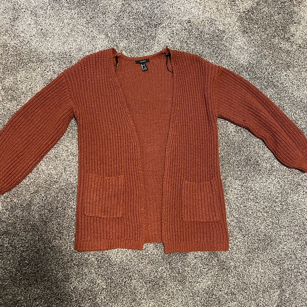 F21 oversize knit cardigan size S